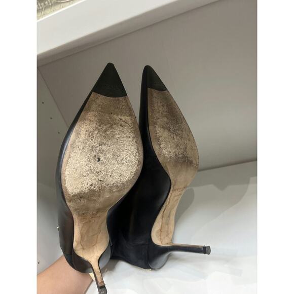 Jimmy Choo Black Leather and Suede Ankle Boots - Size 39 - Picture 4 of 4